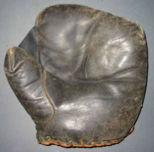 c. 1910's Fielders Mitt Black Front
